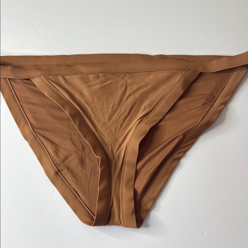 Aerie Bikini Swim Bottoms Solid Bronze / Brown XL